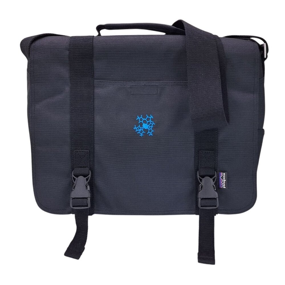 Patagonia Messenger Laptop Bag Black Daily Grind Adjustable Strap Style # 48882 - Picture 12 of 14